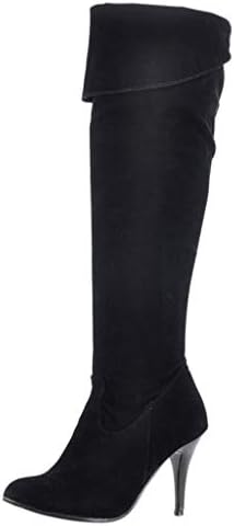 princess polly baby blue dress Tall Womens Knee High Heeled Boots Black Leather... From Factory  Hurenlakeshoes, Bulk $46.88
