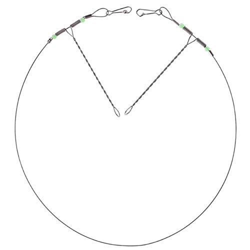 LANGPIAOEZU Wirbel Edelstahl-Fischen-Rigs Stahlvorfächer Seil Linie Schwenker-Schnur-Haken Abgleich-Belichtungsreihe Sea…