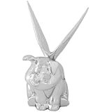 Grand General 48200 Chrome Smiley Pig with Wings Hood Ornament