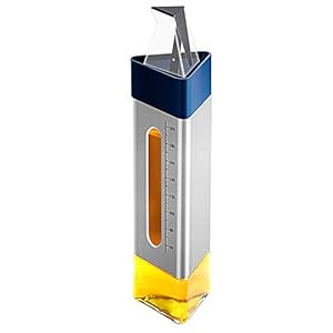 Olijfolie en azijn Dispenser Fles voor Keuken, 260 ml Clear Glass Driehoeken Olecranon Oliefles Pourer Container…