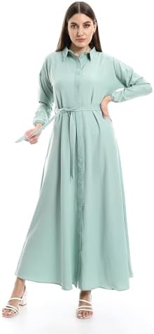 Andora Long Sleeves Mint Green Dress With Detachable Belt-Green-2XL price  in Egypt | Amazon Egypt | kanbkam