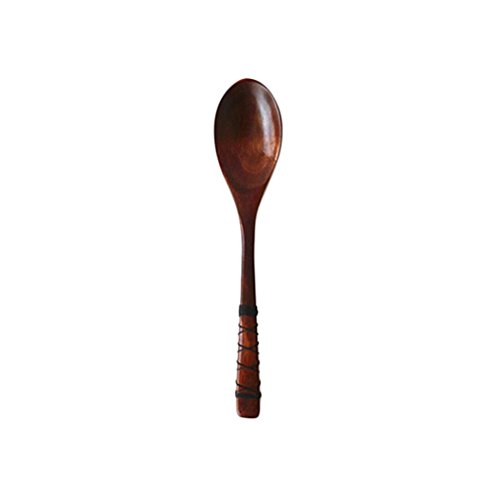 Creazy Wooden Spoon Bamboo Kitchen Cooking Utensil Tool Soup Teaspoon Catering Spoon (C)