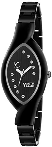 Br-253blk New Crystal Gemstone Watch - for Women
