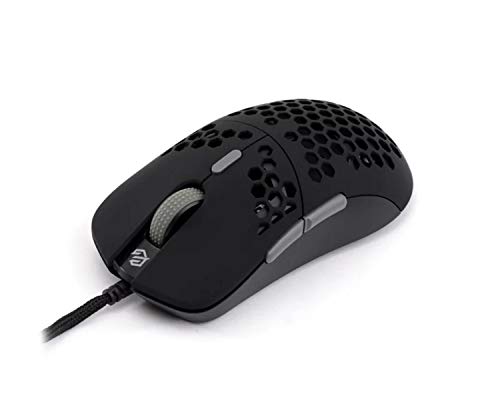 G-Wolves Hati HT-M 3360 Ultra Lightweight Honeycomb Shell Wired Gaming Mouse up to 12000 cpi - 6 Buttons - 2.18 oz (61g) (Midnight Shadow)