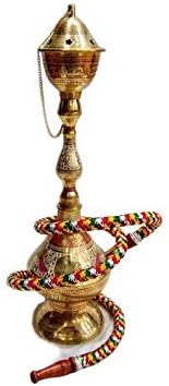 PORTHO Premium 22 Inch Royal Brass Hookah/Brass Metal Hookah/Antique Hookah/Royal Hookah/Arabian Hookah/Handmade Hookah/Hookah