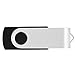 VICFUN 10pcs 16GB USB Flash Drive 16GB Flash Drive USB 2.0 Memory Drive Thumb Stick Swivel USB Drive Black
