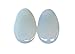 PAIR 2G-38mm TOP GRADE QUALITY Opalite Organic Stone Teardrop Tunnels Plugs Ear Gauges Double Flare Argenon Moonstone