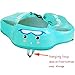 Fold-able Easy Carry with Tail Canopy Crotch Non-Inflatable Baby Float Mambobaby Float Smart Swim Trainer Soft Solid Waist Swim Ring Water Toy Infant Pool Float New