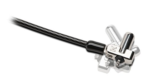 Kensington N17 Keyed Laptop Lock for Dell Devices, Black and Silver (K64440WW)