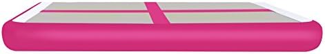 Inflatable Air track Tumbling Mat Air floor mat For Home use, Gymnastics Training, Beach, Park and on Water (PINK, 1006020cm)