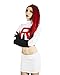 DAZCOS Women US Size Anime Cosplay Costume Outfit with Gloves and Socks (Medium)
