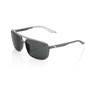 Ride100percent Konnor Aviator Square-Soft Tact Dark Haze-smoke lens, volwassenen, uniseks, grijs, standaard