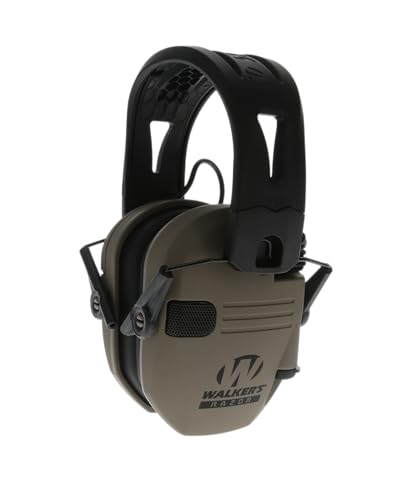 Walker's Razor Tacti-Grip Earmuffs Flat Dark Earth 23 NRR
