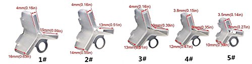 Milepet Klassische Drillingshaken-Set, Hartstahl, Standardstärke, Angelhaken mit Angelausrüstungsbox, 2#, 4#, 6#, 8#, 10… – Bild 5