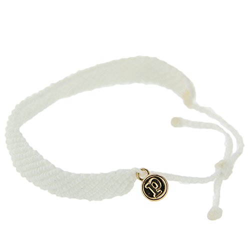 Pura Vida Flat Braided Bracelet Coated Charm Adjustable Band