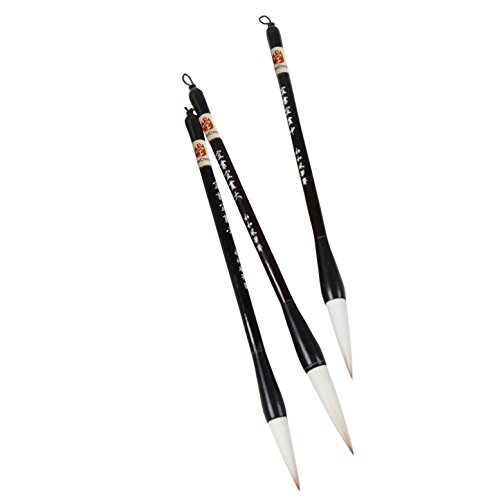 MasterChinese Chinese Calligraphy Watercolor Sumi Drawing Kanji Brush Collections (Bigger Jian Hao (Goat-Wolf))