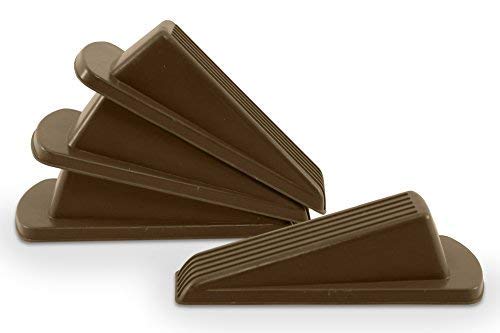 image for Home Premium Rubber Door Stopper - Multi Surface Door Stop Wedge with 
