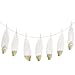 ling's moment 7 FT Garland Glitter Champagne Gold Dipped Genuine Nature Goose Feather, Come Strung for Bedroom Bohemian Decor Teepee Decorations Arrow Tassel Boho Bridal Baby Shower