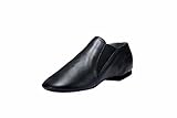Dynadans Women's Leather Upper Slip-on Jazz Shoe with Elastics
