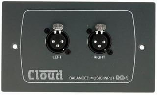 Dynamic-Res CLOUD - BE1 - WALLPLATE, 2 FEMALE XLR INPUTS - Pack of 1 --