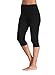 Kotii Women's Lightweight Soft Capri Leggings Crop Leggings 3/4 Stretch Yoga Pants