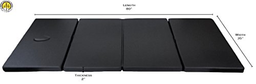Shiatsu Mat Practitioner Thai Pad Tumbling Gym Mat With Case Black