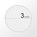 10 Pcs. Dia: 3 inch - (76.2mm) Clear Round Epoxy Stickers
