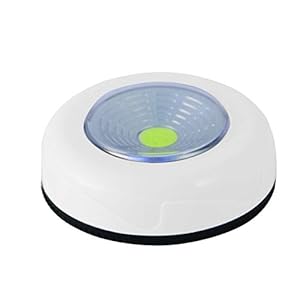Velamp Mini Push Light: Druklamp LED, Wit. Op Batterijen