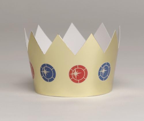 Valiant Knight Party Foil Crown Party Hats x 6