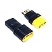 1Pair ShareGoo No Cable XT90 XT-90 Male Female Adapter Connector Compatible with Traxxas to XT90 RC Car Truck FPV Battery Charger ESC
