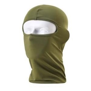 [TARO WORKS] バラクラバ フェイスマスク 吸汗 速乾 「CooL ストレッチ」　ヘッドウエア (ミリタリーグリーン)