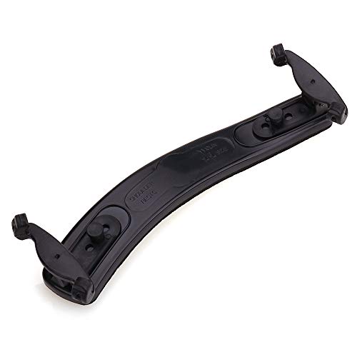NANYI Violin Shoulder Rest 4/4 Collapsible Adjustable 3/4 Size Violin niversal Type Violin Parts soft Safety Easy to use, High strength sponge (Black) (A)