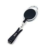 SAMSFX FISHING Line Clippers Nippers Tools Combo with Fly Zinger Retractor (Black Clipper)