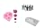 Sharker Stainless Steel 14 pcs Cake Puff Decorating Icing Nozzles Piping Sugar Craft Pastry Tips Tool Set + Easy Glide Fondant Polisher Cake Smoother + Rose Silicone Cake Mold