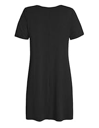 Esenchel - Vestido de manga corta para mujer