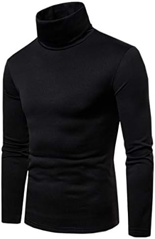 Cameinic Men's Casual Slim Fit Turtleneck Pullover Sweaters with Twist Patterned