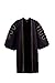 GraduationForYou Doctoral Gown With Velvet And Gold Piping