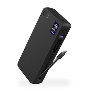 CIO モバイルバッテリー 100W ケーブル内蔵 大容量 20000mAh [脱着式ケーブル] PD 高出力 CIO独自技術