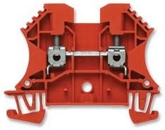 WEIDMULLER 102004 WDU2.5 RED Terminal Block, DIN Rail, 2POS, 30-12AWG