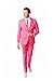 Men’s Solid Color Bachelor Crazy Party Costume Suit, Includes Jacket, Pants and a Matching Tie