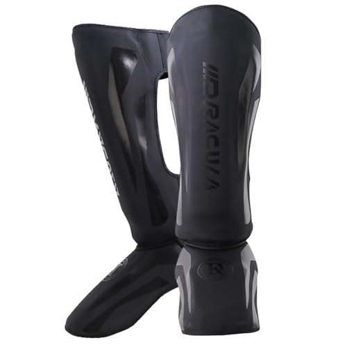 DAYONG Muay Thai Shin Guards, MMA Martial Arts Leg Instep Protection Pads, Boxing Shin Guard, Professional Sparring Protective Gear for Boxing Training Kickboxing Karate Taekwondo.