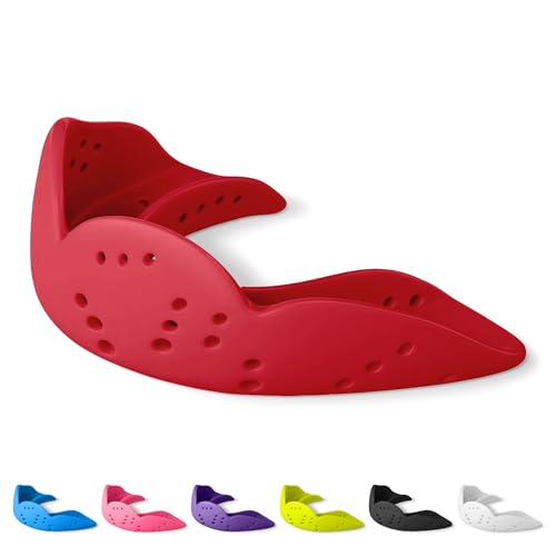 SISU Erwachsene Nextgen Aero Zahnschutz, Intense Red, One Size