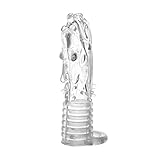 WASAN Crystal Penis Enlarger Soft Silicone Penis Sleeve Extension for Men - Dragon Head