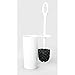 mDesign Toilet Bowl Brush and Holder for Bathroom Storage - White