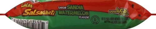 LUCAS SALSAGHETTI CANDY, WATERMELON, 0.8500-OUNCES (PACK OF12)