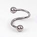 HuntGold 2 X Stylish Multifunction Unisex S Nose Lip Eyebrow Ring Earring Nose Stud(Silver)