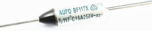 Quickbuying 5 Pcs Aupo Thermal Fuse TF Cutoff 117โ 250V 16A BF117X