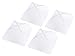 Bekith Set of 4 Pop Up Mesh Screen Food Cover Tents White - Keep Out Flies, Bugs, Mosquitos - Reusable (16 inch)