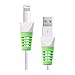 TUDIA [Klip Snap On Charging Cable Cord Saver Protector Compatible with iPhone, iPad, iPod - Green