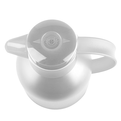 Garrafa Térmica de 1 Litro Quick Press Samba Emsa Branca